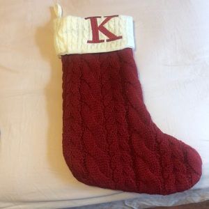 Christmas “K” stocking
